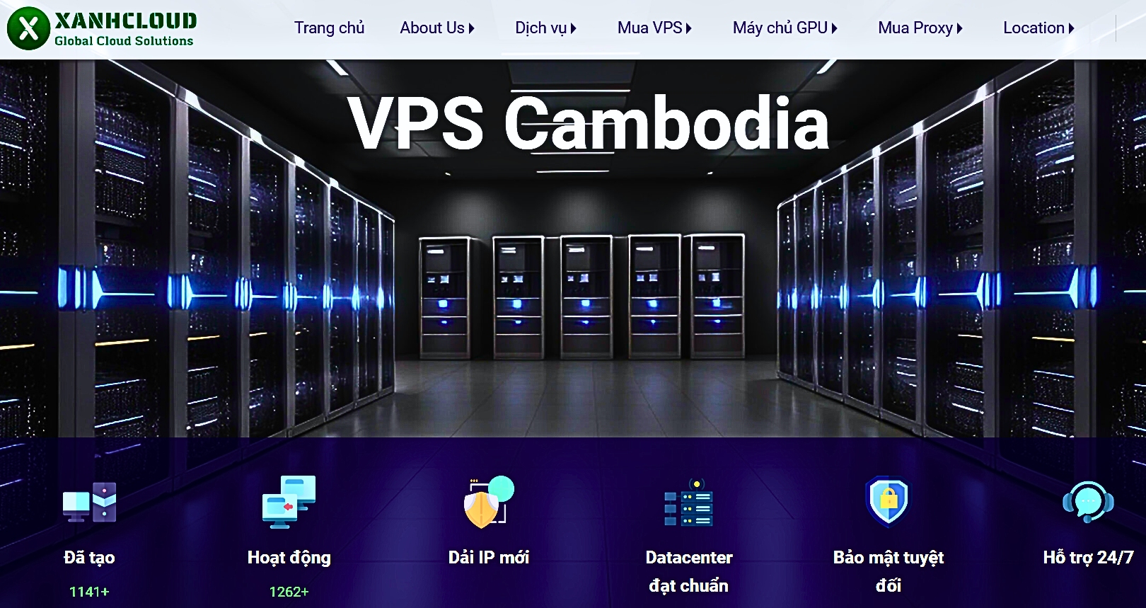 Giới Thiệu Về VPS Cambodia tại XanhCloud