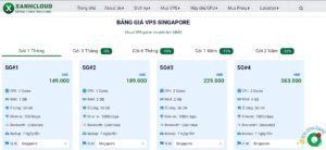 Nhà cung cấp VPS Singapore làm hosting website uy tín