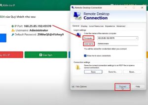_Truy cập vào bên trong VPS bằng tiện ích Remote Desktop Connection