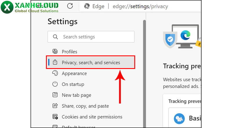 Cách xóa Cache trên Microsoft Edge