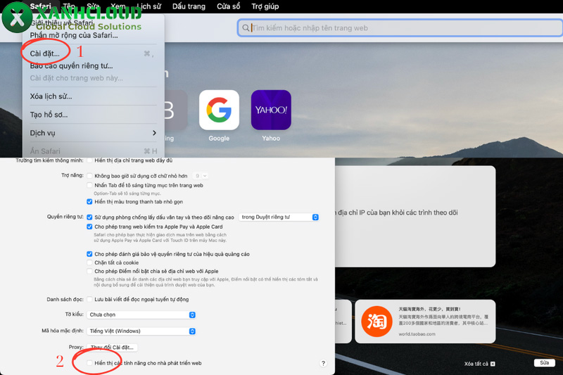Cách xóa Cache trên Safari