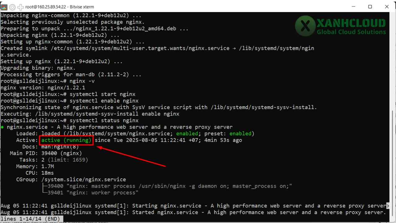 nginx-systemctl-status