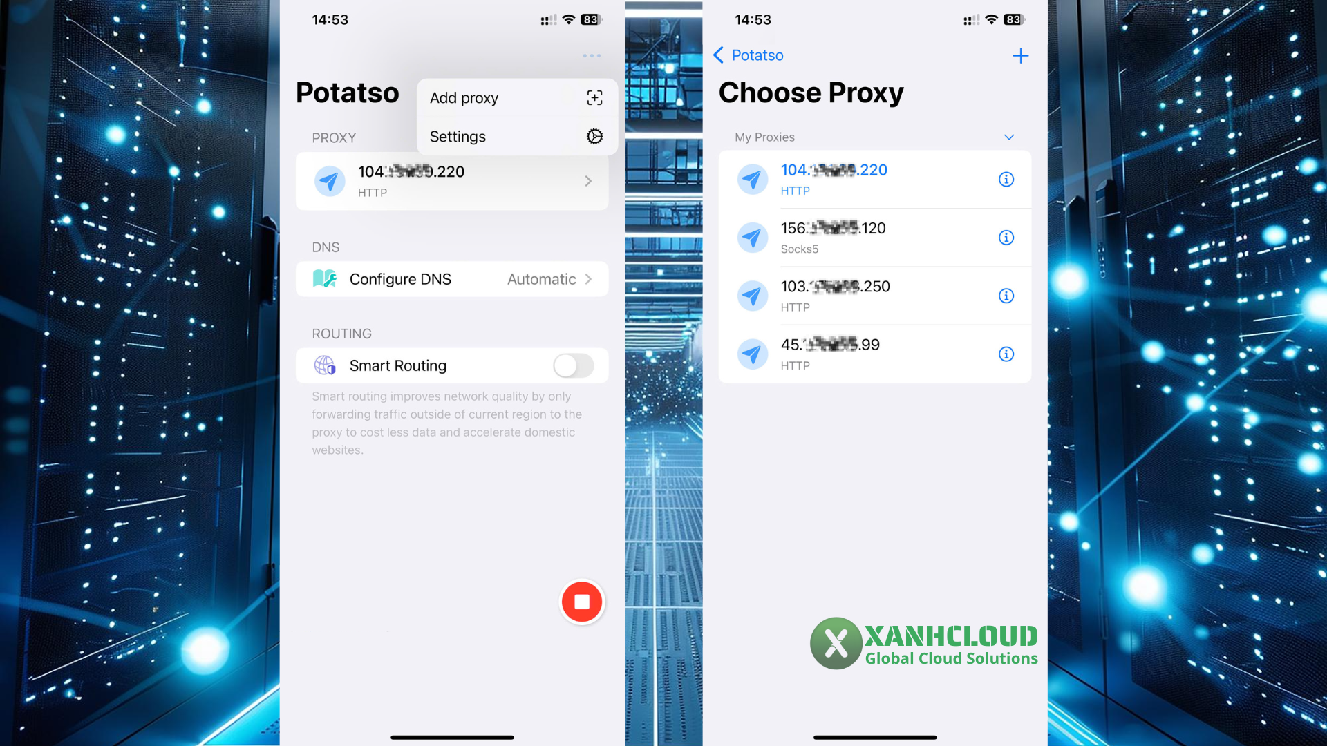 Tạo nhiều cấu hình Proxy để dùng linh hoạt