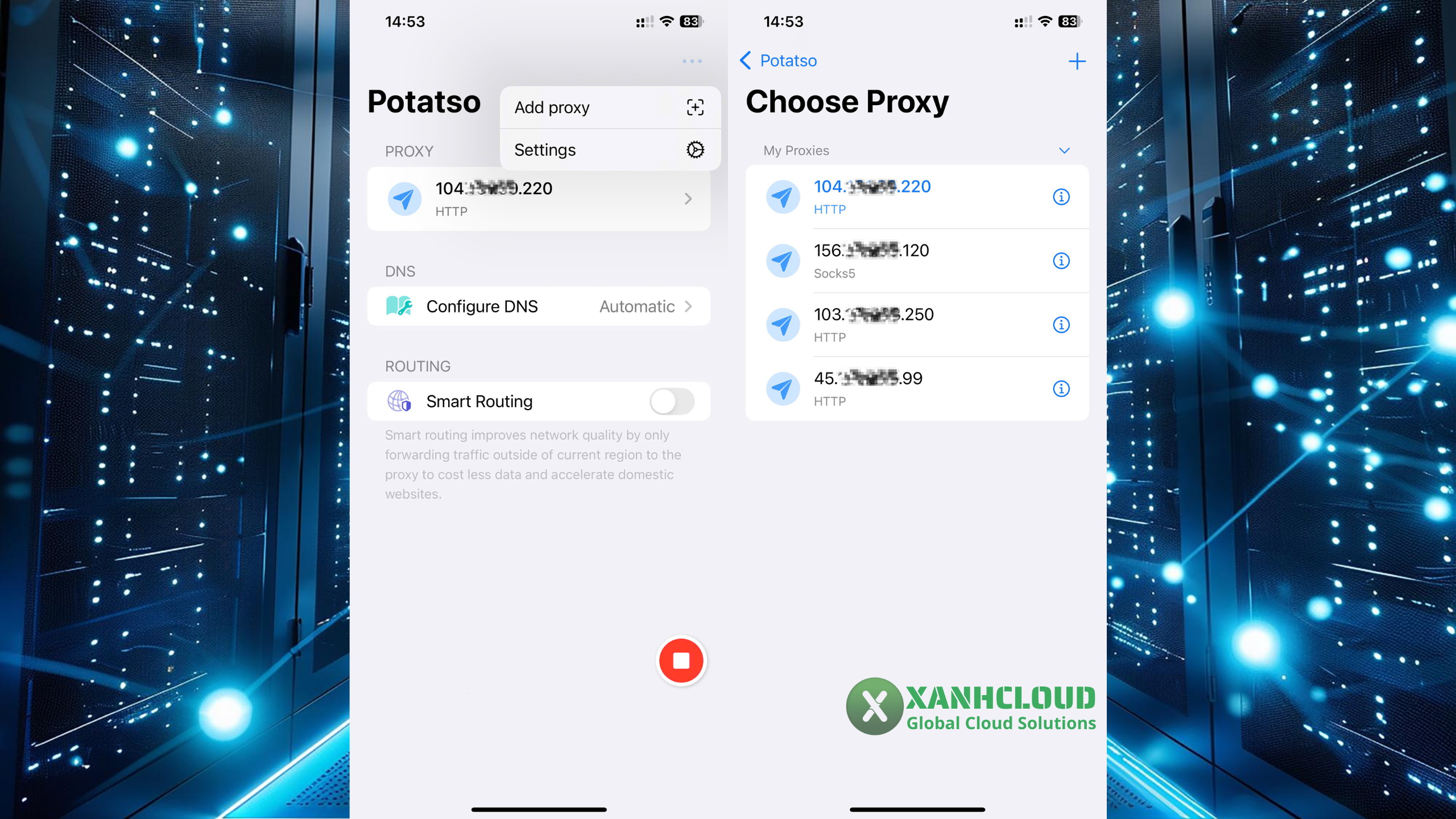 Tạo nhiều cấu hình Proxy để dùng linh hoạt