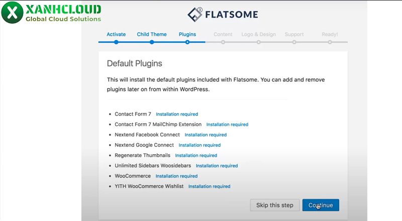 Cài đặt plugin đi kèm