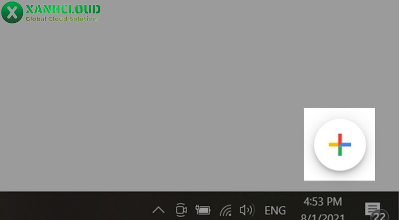 Nhấn vào biểu tượng dấu cộng (+) ở góc dưới bên phải để bắt đầu tạo website.
