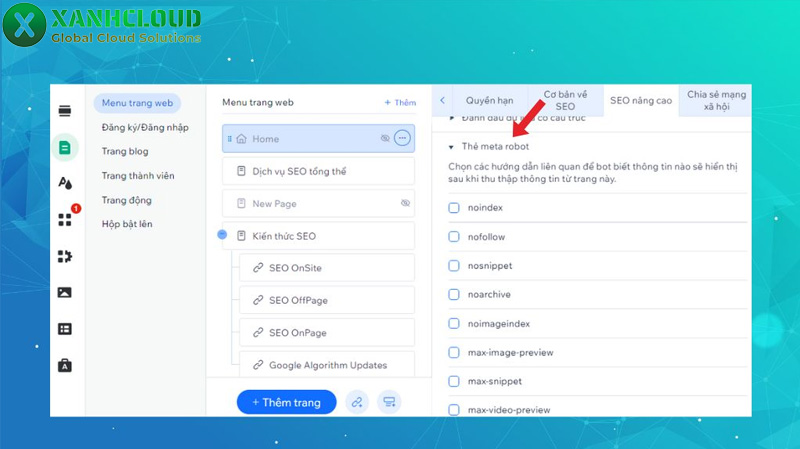 Thiết lập SEO cơ bản trên Wix