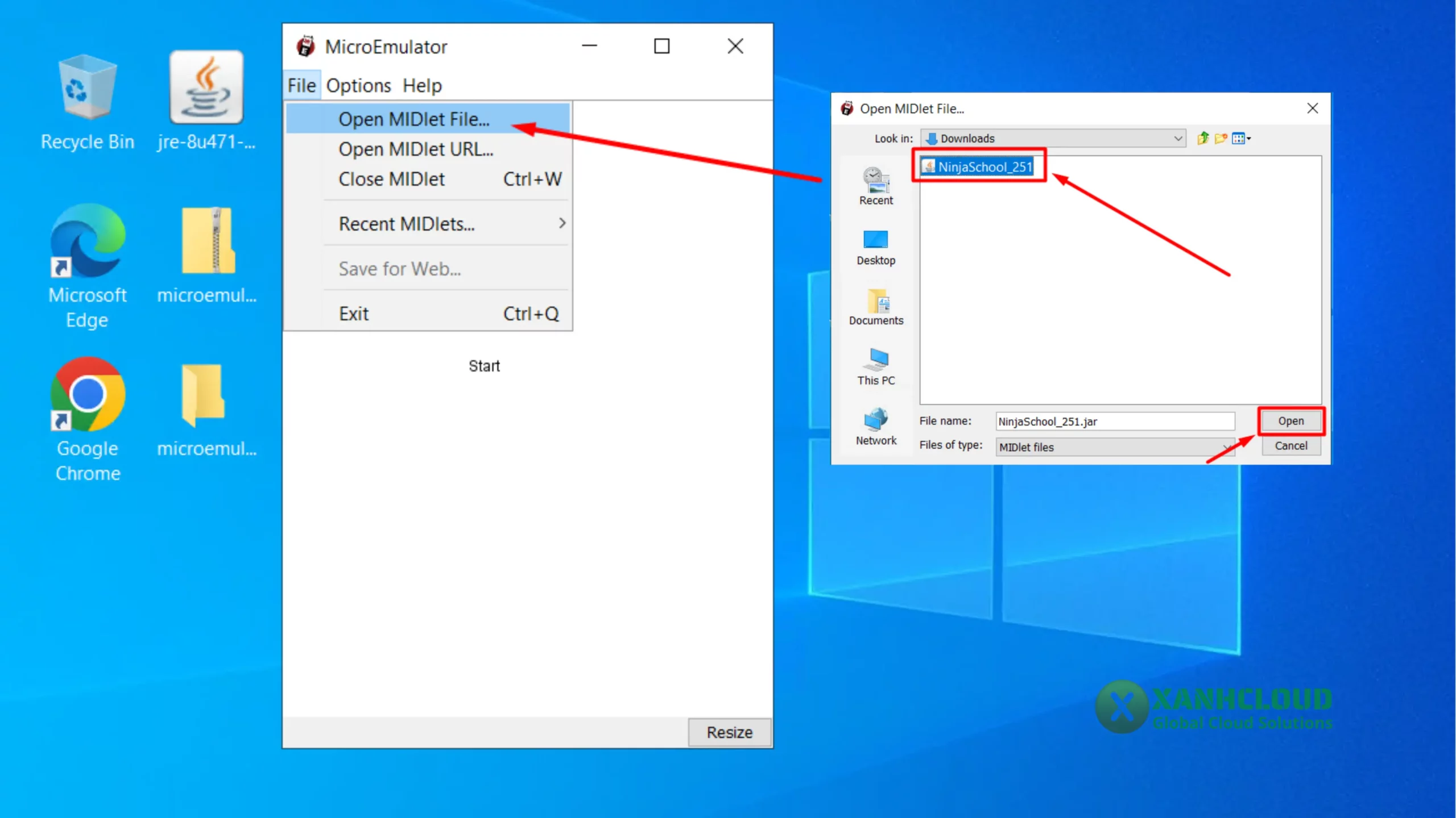 sử dụng vps treo game rồi tìm đến file game cần mở