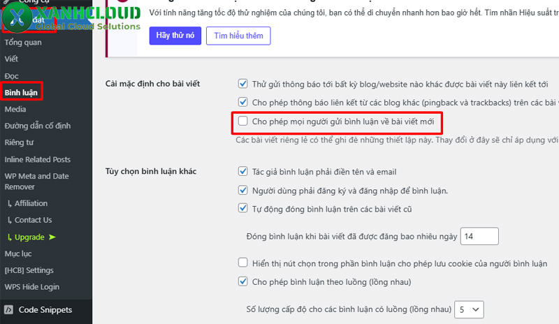Hướng dẫn cách tắt bình luận WordPress nhanh và đơn giản