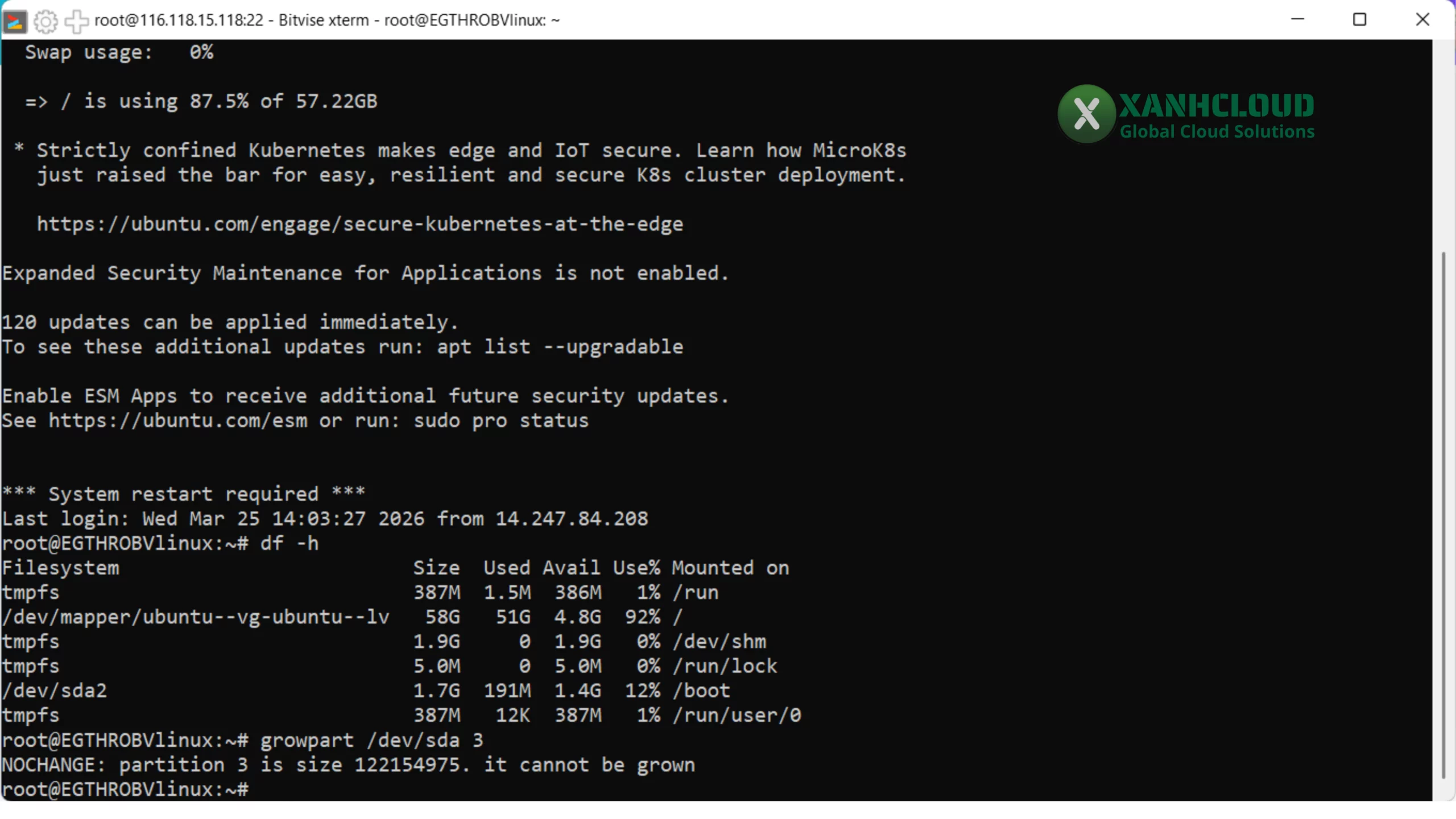 Mở rộng partition