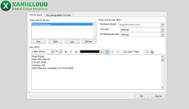 Hướng dẫn cách tạo chữ ký trong Outlook chi tiết 2026