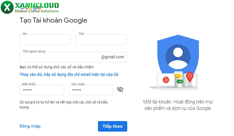 Nhập thông tin cá nhân cơ bản