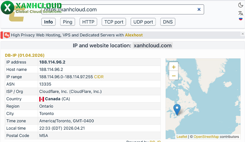 Hướng dẫn check hosting để kiểm tra hosting đang đặt ở đâu