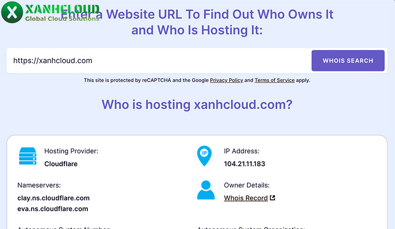 Hướng dẫn check hosting để kiểm tra hosting đang đặt ở đâu