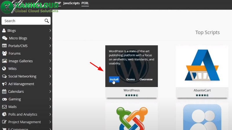 Hướng dẫn cài đặt WordPress trên hosting sử dụng Cpanel chi tiết