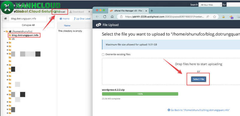 Hướng dẫn cài đặt WordPress trên hosting sử dụng Cpanel chi tiết