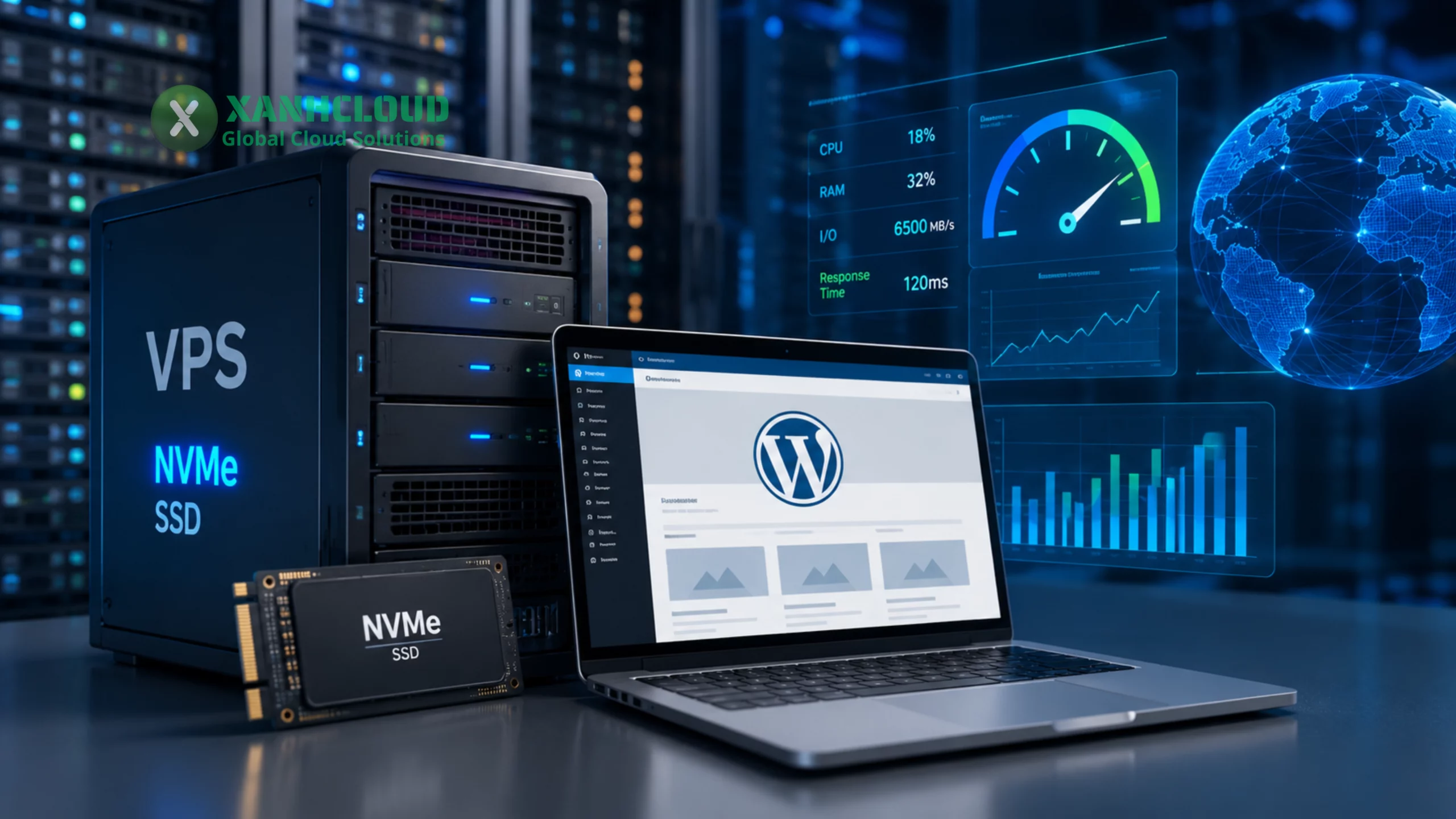 Hiệu năng VPS NVMe khi chạy website WordPress