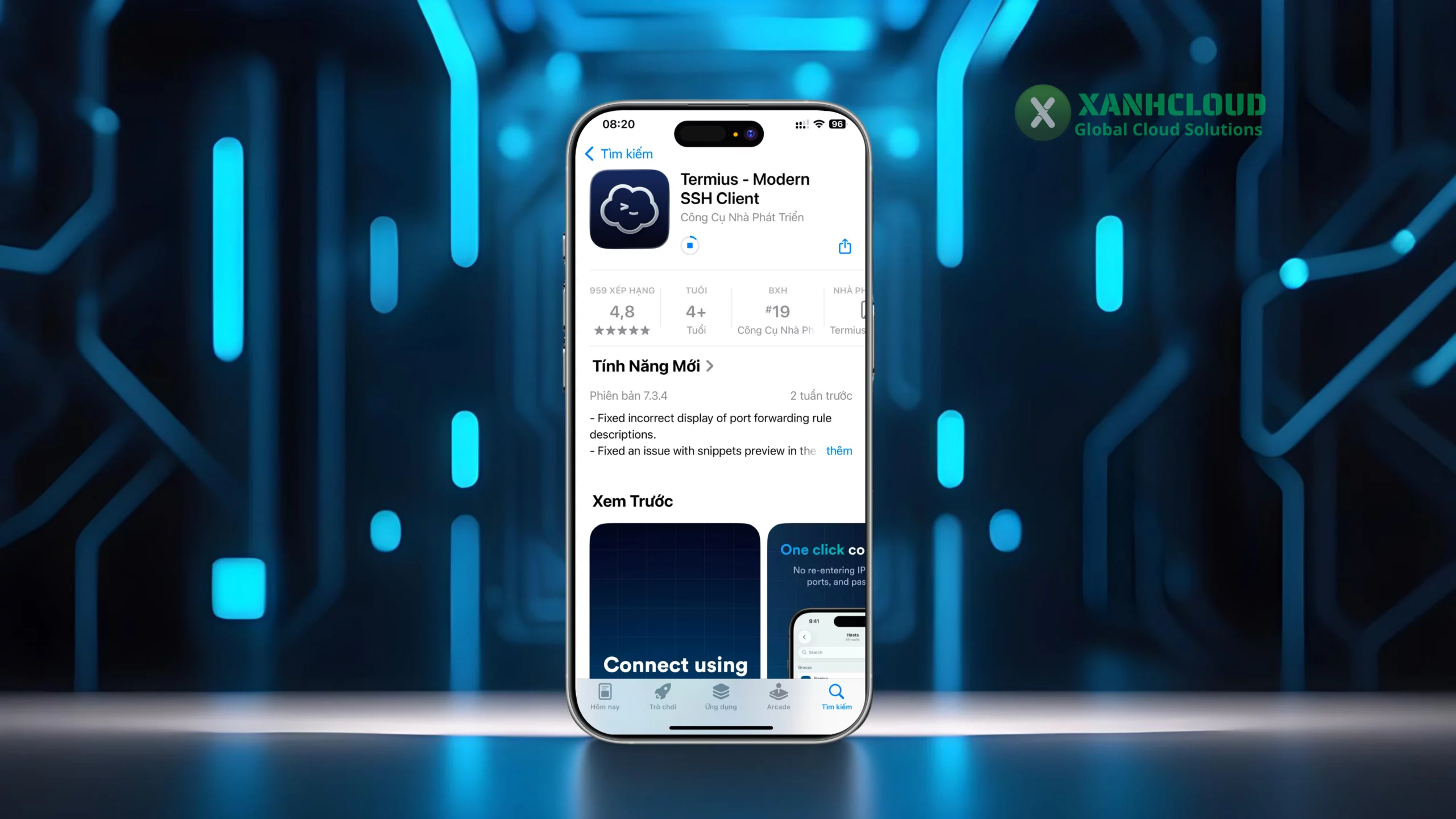 Tải ứng dụng Termius trên Iphone