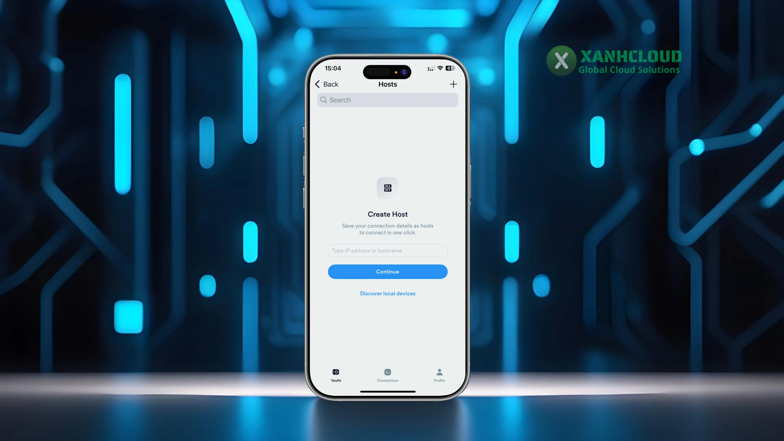 Tạo Host mới trên ứng dụng Termius