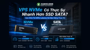 VPS NVMe có thực sự nhanh hơn SSD SATA? Góc nhìn từ IOPS, Latency và hiệu năng thực tế