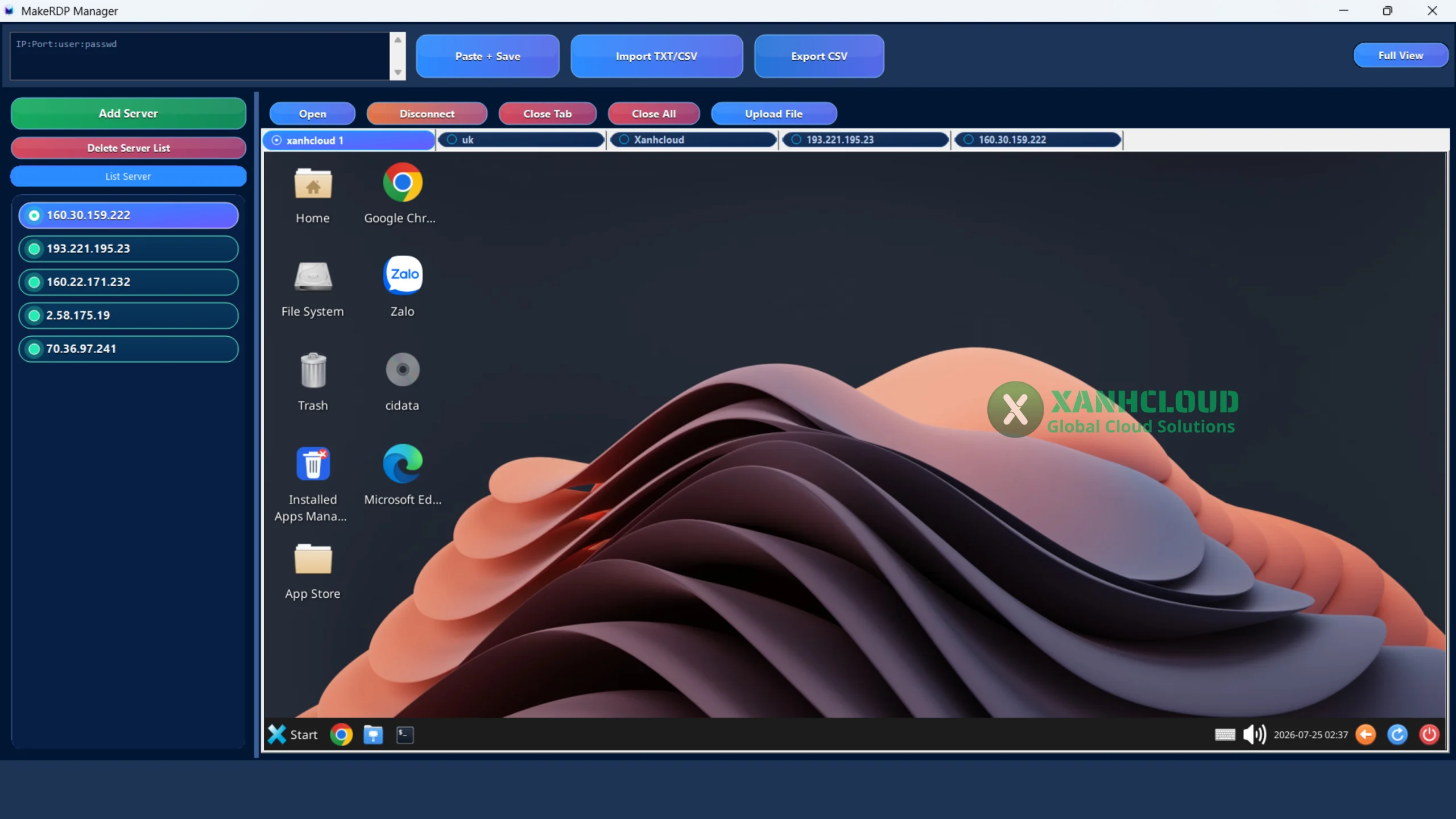 Quản lý nhiều VPS Windows bằng MakeRDP Manager