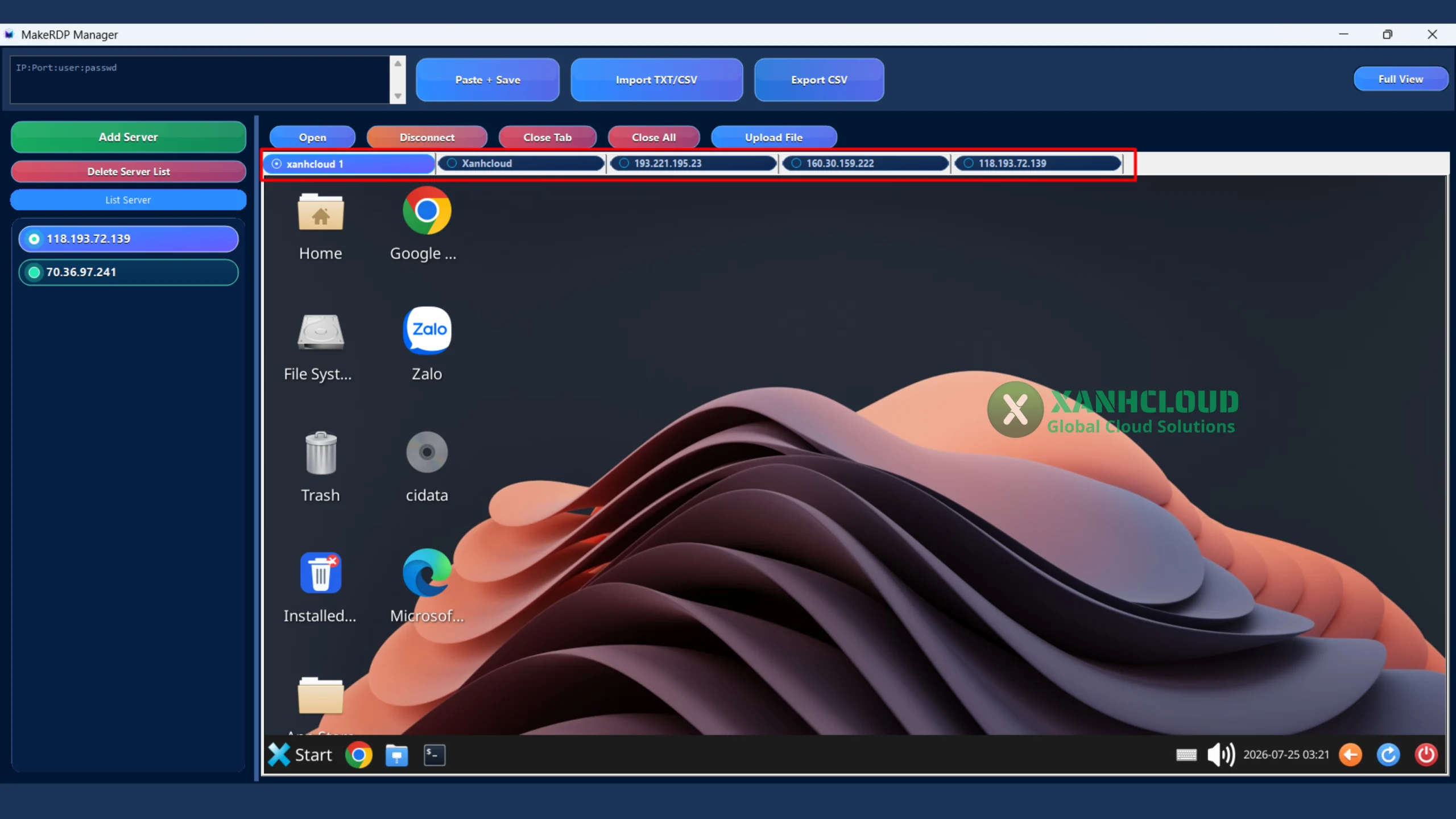 Quản lý nhiều phiên Remote Desktop bằng MakeRDP Manager