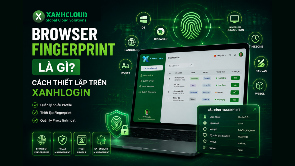 Fingerprint là gì? Cách thiết lập trên XanhLogin