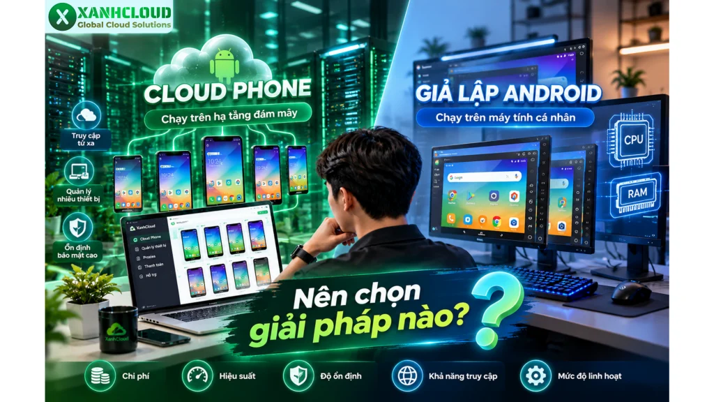 Cloud Phone và giả lập Android: Nên chọn giải pháp nào